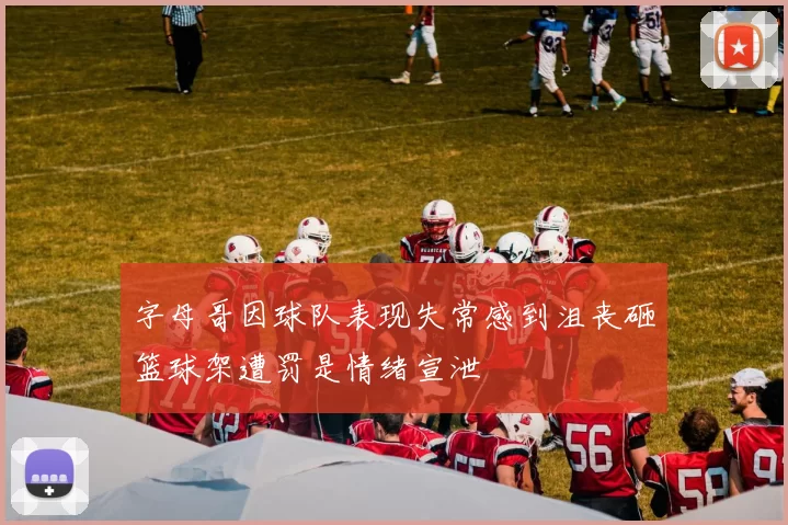 字母哥因球队表现失常感到沮丧砸篮球架遭罚是情绪宣泄